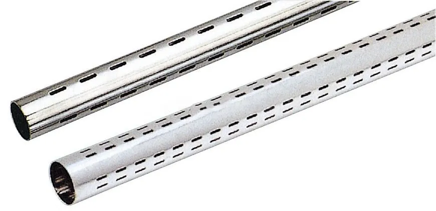 Supermarket AA Column Chrome Metal Display Column