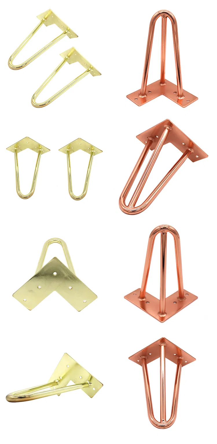 New Design Furniture Hairpin Legs Wholesale Metal Hairpin Legs Assortment