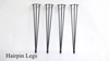 Steel Black Painting Hairpin Leg Furniture Leg Coffee Table Hairpinleg