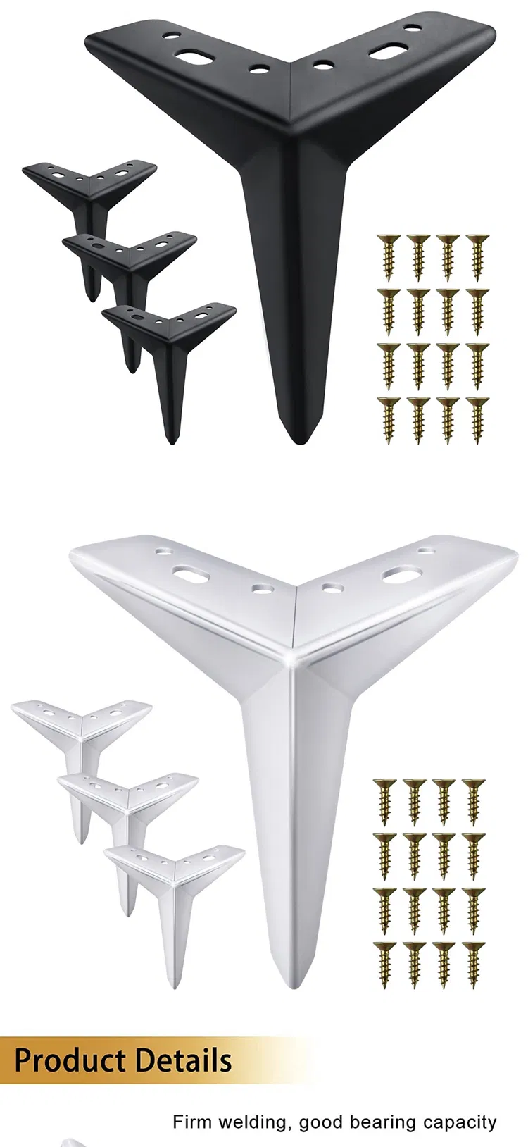 Factory Supply Modern Metal Furniture Legs Metal Sofa Leg