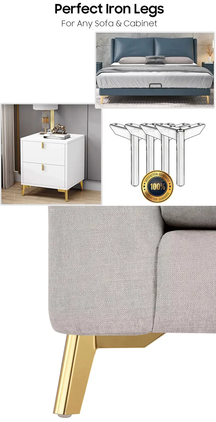 New Material Sofa Legs Furniture Hardware Parts Chrome Cabinet Leg for Sofa