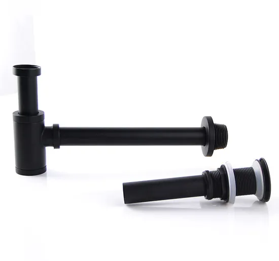 Bottle Trap Copper Siphon Brass Body Stainless Steel Pipe Bathroom Siphon Traps