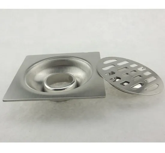 Ss Square Floor Drainer Rapid Anti-Odor Floor Drain Wire Drawing