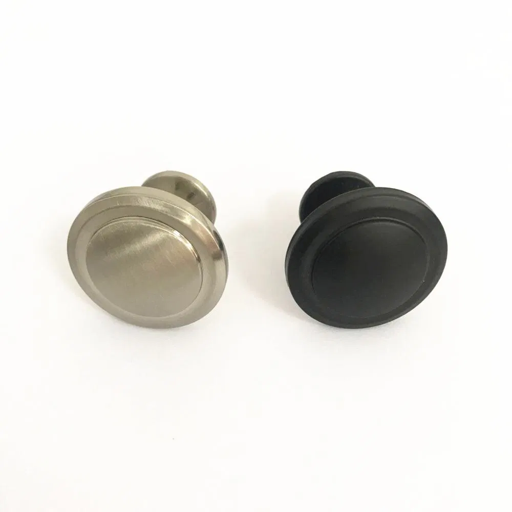 Zinc Alloy Small Pull Handle Brush Satin Nickel Drawer Cabinet Knob