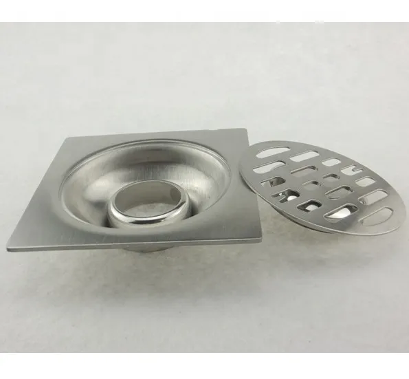 Ss Square Floor Drainer Rapid Anti-Odor Floor Drain Wire Drawing
