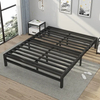 Steel Slat Foundation Hotel Home Metal Platform Base Assembly Queen Size Bed