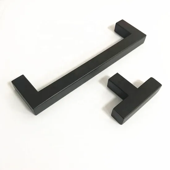 Solid Cast Iron Stainless Steel Square Door Pull Handle