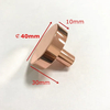 Round 40mm Diameter Kitchen Bathroom Cabinet Brass Gold Drawer Pull Handle Knob