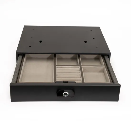 Fingerprint Lock Jewelry Drawer Safe Slide out Hidden Hotel Finance Drawer Safes