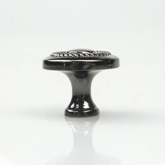 Cabinet Knob Zinc Alloy Black Nickel Dresser Drawer Knobs and Pull