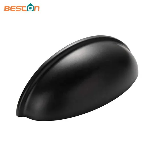 Matt Black Zinc Alloy C. C 76mm Drawer Cabinet Handles Cup Handle