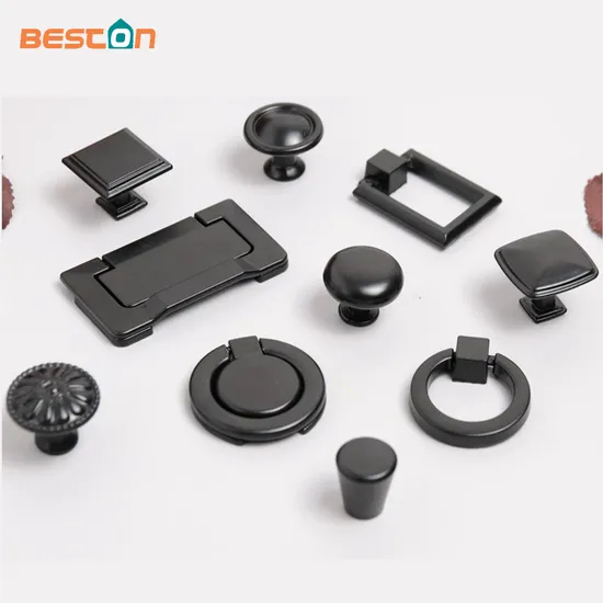 Zinc Alloy Handles Kitchen Furniture Cabinet Round Single Hole Handles Knob