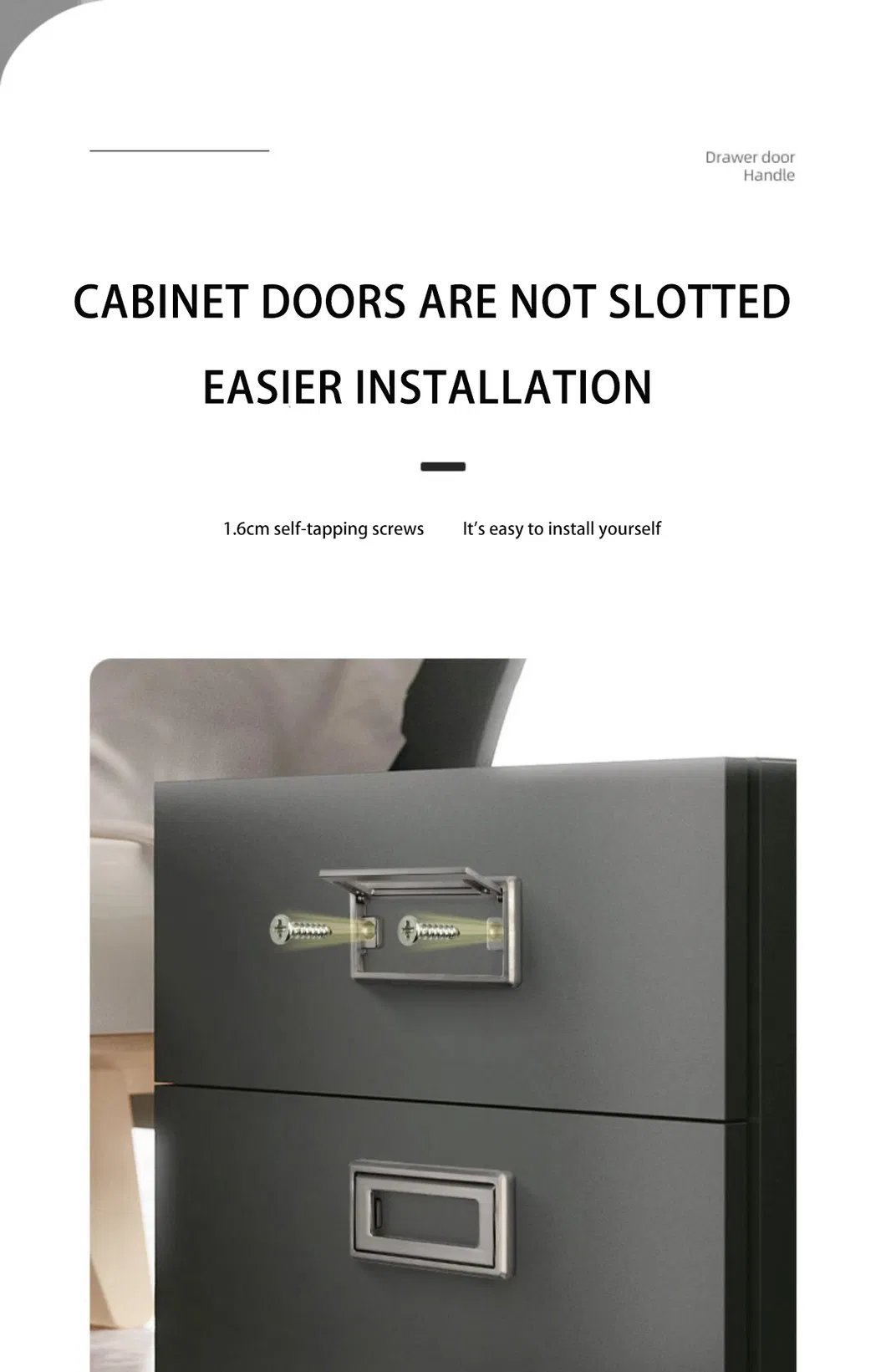 Cabinet Pull Ring Tatami Cabinet Drawer Dark Handle Zinc Alloy Invisible Handle