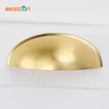 Handle Brushed Antique Brass Gold Cabinet Hardware Bin Cup Drawer Handle Pull