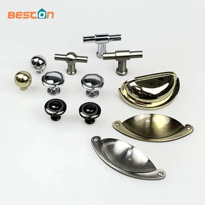 Antique Brass Gold Chrome Drawer Handles Cabinet Zinc Alloy Handle Drawer Knobs