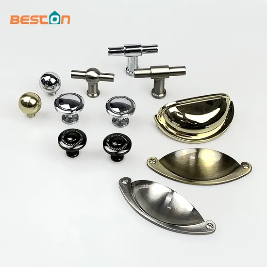Antique Brass Gold Chrome Drawer Handles Cabinet Zinc Alloy Handle Drawer Knobs