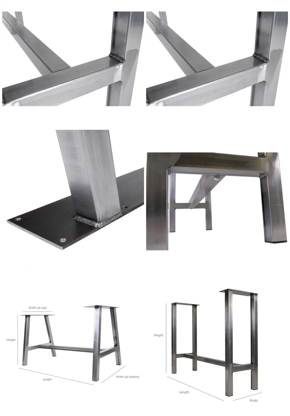 Modern Industrial Dining Restaurant Desk Table Frame