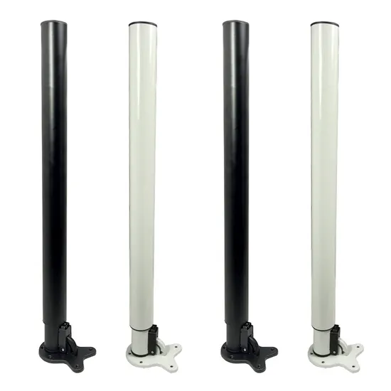 Dining Office Bar Chrome Furniture Telescopic Folding Table Leg