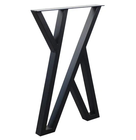 Furniture Legs Rustic Decory Round Tube X Shape Table Legs