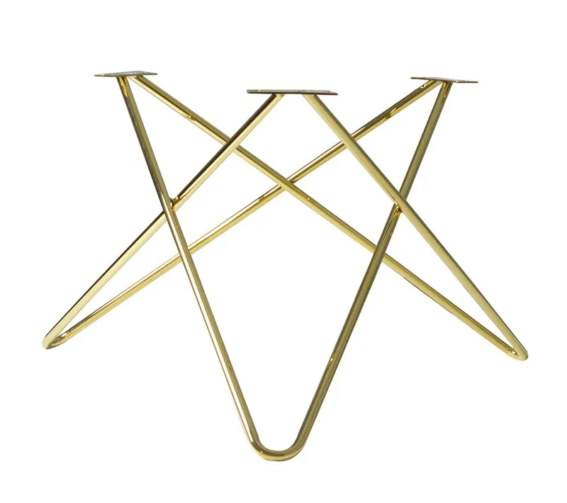 Hot Selling High Quality V Shape Decorative Metal Dining Table Legs