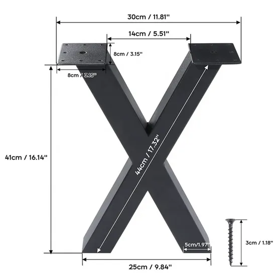 Industrial Restaurant Table Frames Cast Iron Coffee Dining X Meta Table Legs