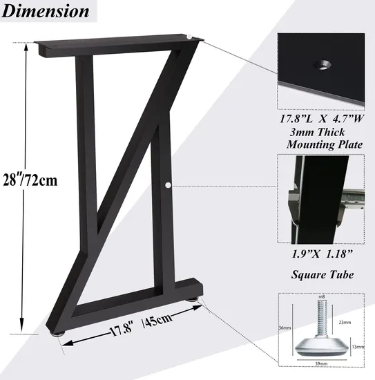 Modern Style Iron Big Table Holder Living Room Table Legs