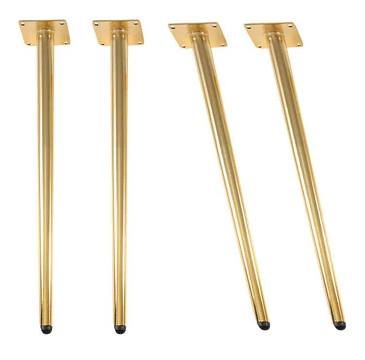 Tapered Chair Gold Iron Brass Steel Furniture Metal Coffee Table Legs