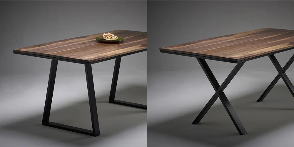 Black Steel Table Solid Iron Bar Laptop Desk DIY Bench Table Legs