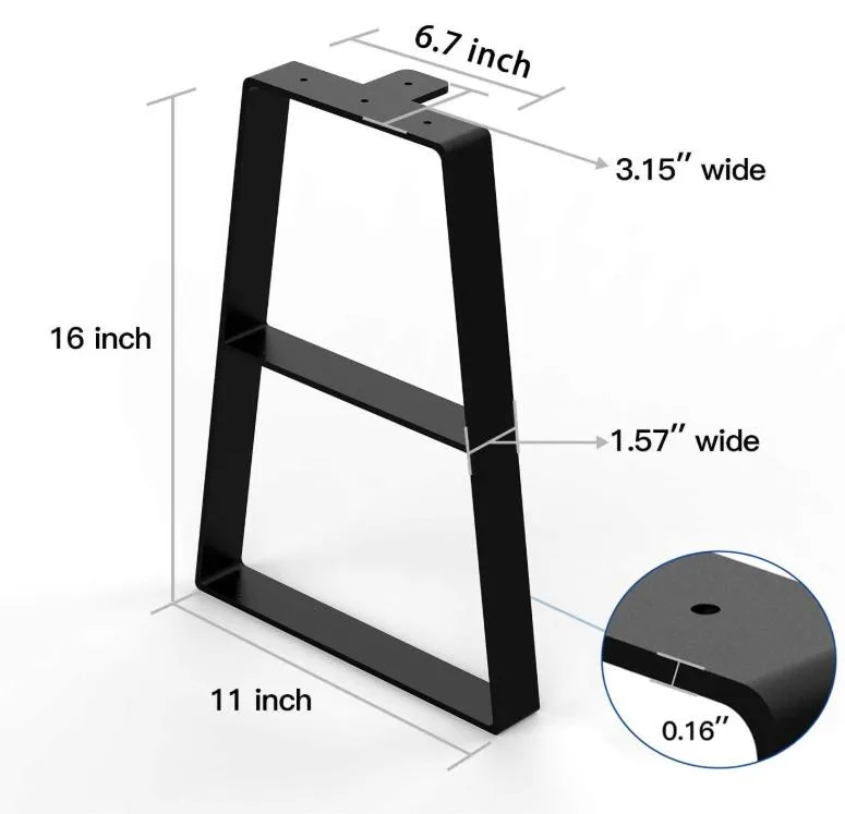 Metal Furniture Legs for Coffee Computer Table Legs