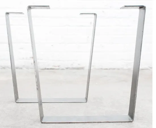 New Arrival Best Price Tapered U Shaped Metal Table Legs