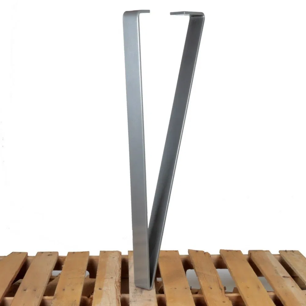 New Design Industrial Style V Shaped Iron Table Metal Legs