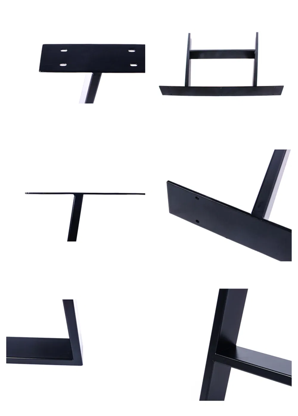 Hot Selling Steel L-Shaped Table Legs Black Coffee Dining Table Legs