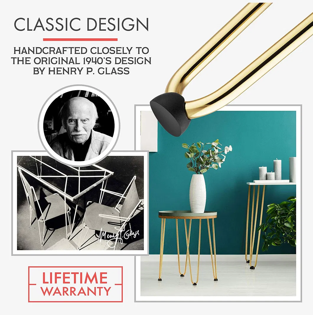 Luxury Coffee Metal Furniture Hairpin Rose Gold Table Legs