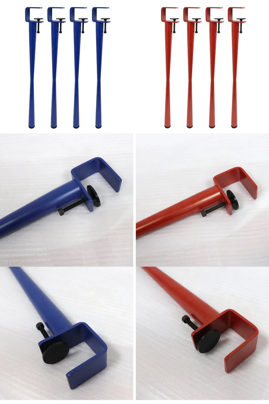 Modern Dining Metal F Adjustable Clamp Table Legs