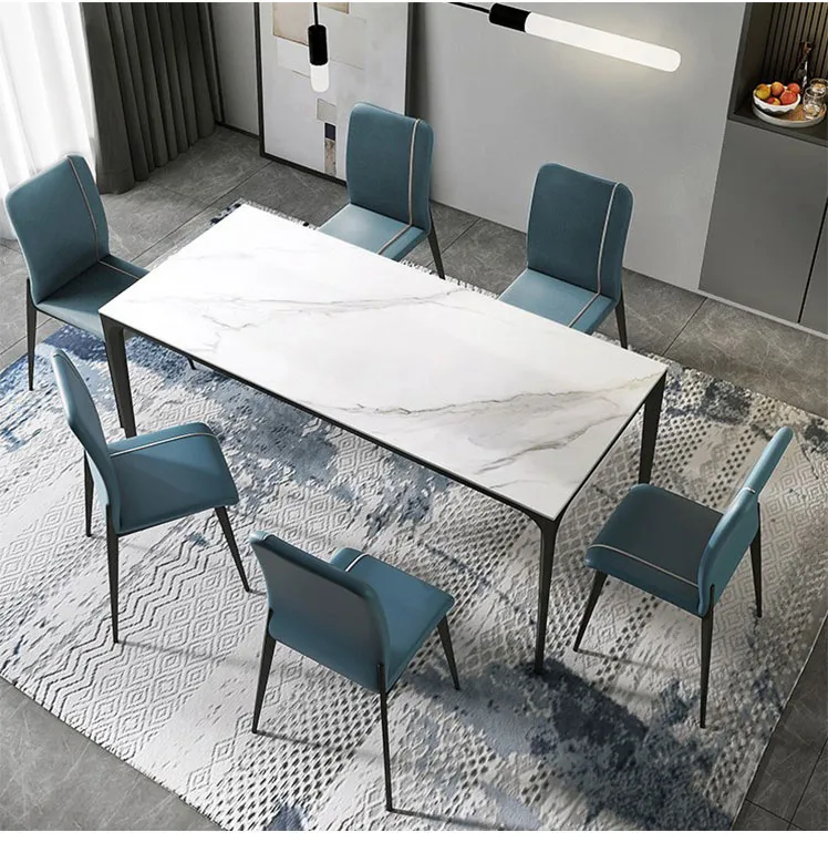 Furniture Office Dining Desk Industrial Metal Aluminum Alloy Glass Marble Table Legs