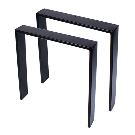 Manufacturer Standard Furniture Square Steel Metal Iron Coffee U Shaped Table Legs