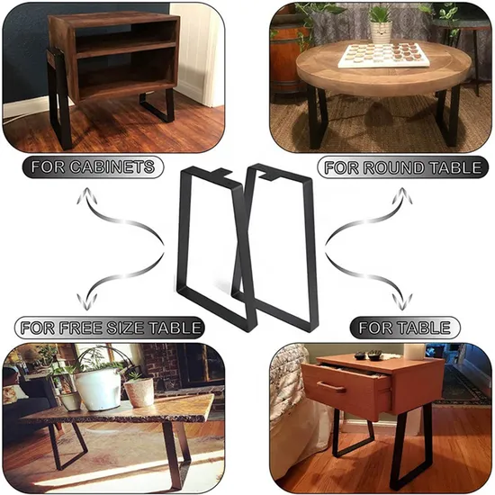 Pipe Frame Manufacturers Luxury Metal Coffee Dinning Table Legs Set