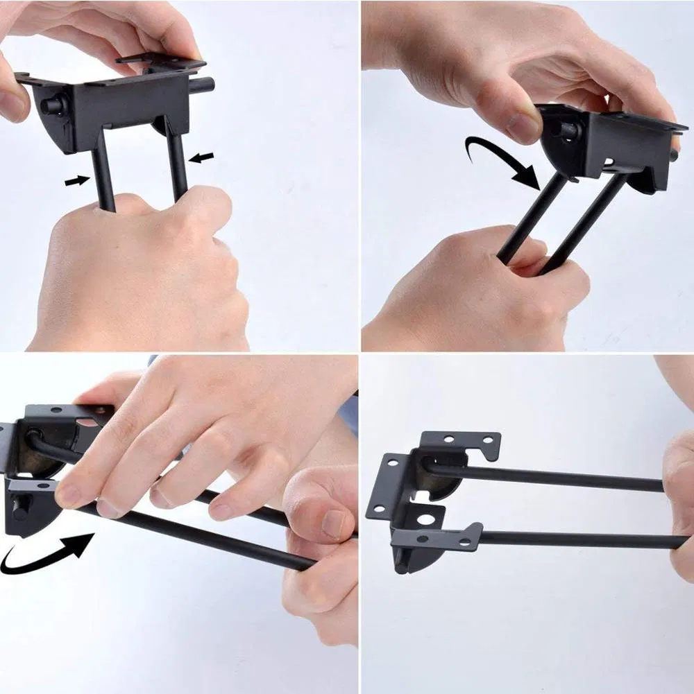 Steel Portable Make Hairpin Metal Foldable Folding Table Legs