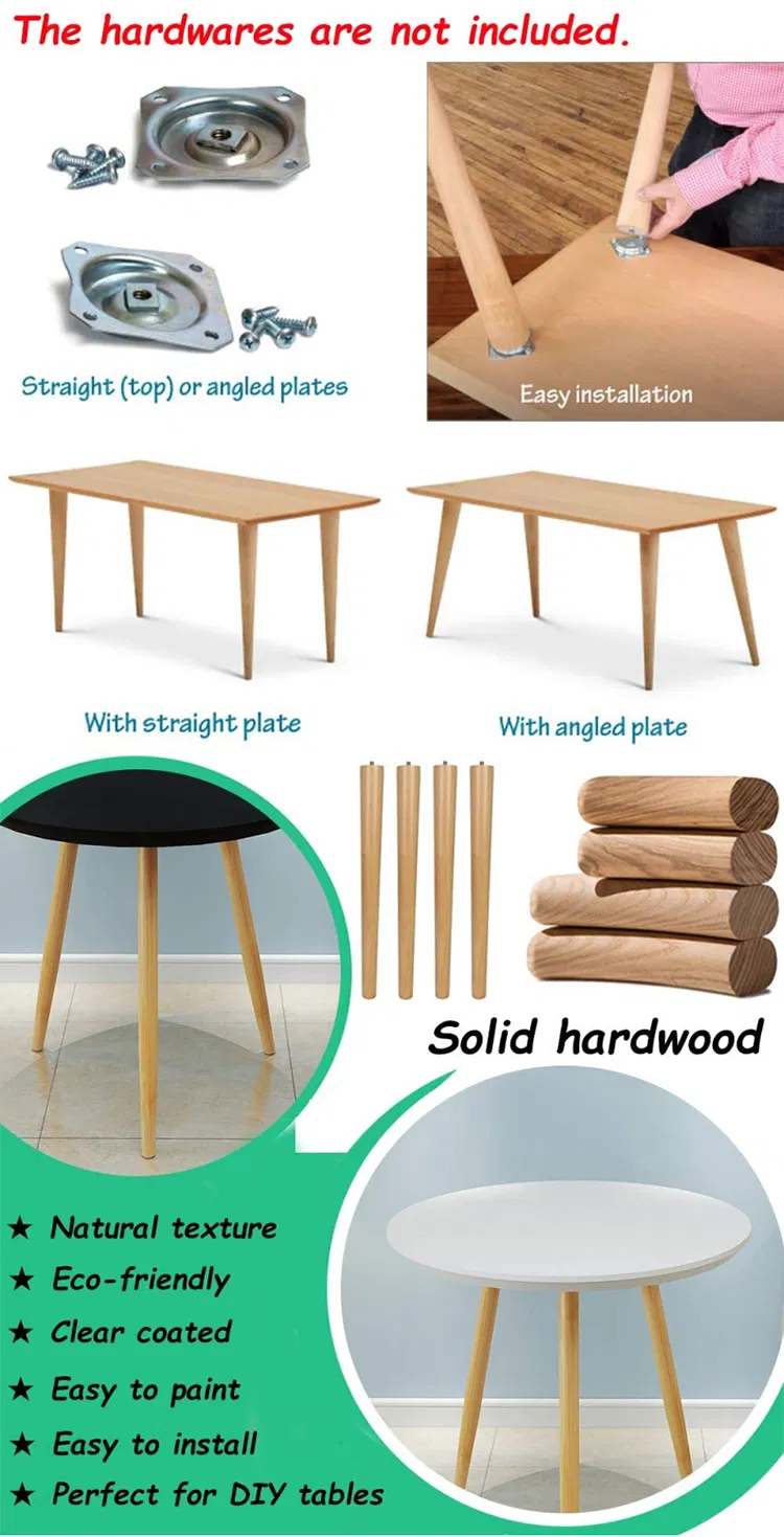 Fashion Design Furniture Accessories Wooden Legs for Sofa &amp; Bed