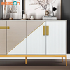 Modern Simple Solid Wood Sideboard - Multifunctional Dining Storage with 3 Drawers