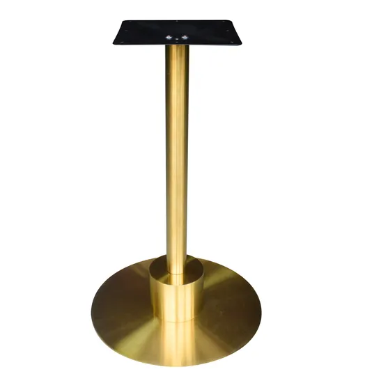 Artificial Marble Dining Table with Brass Stainless Steel Table Base