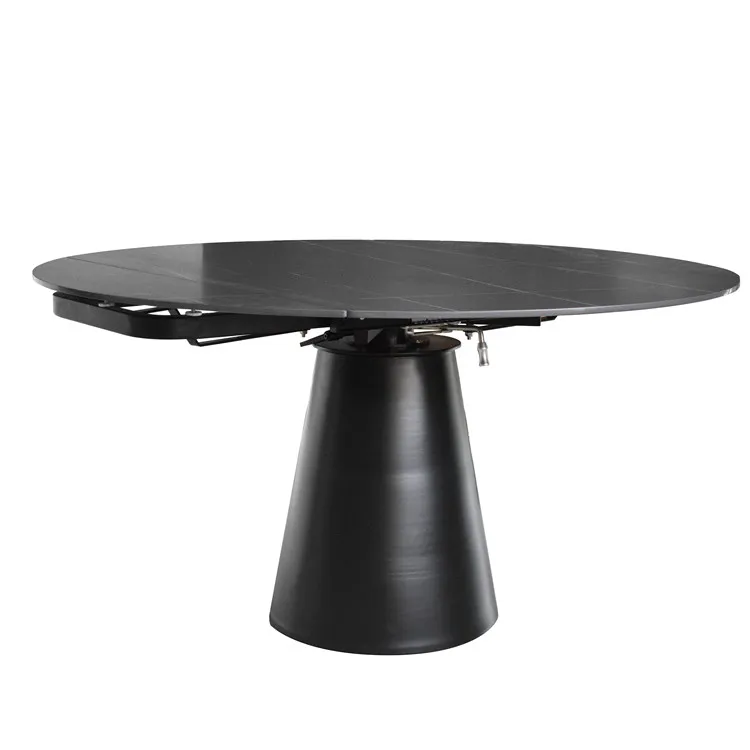 Luxury Design Modern Round Marble Top Multi-Functional 8 Seater Dining Table Set