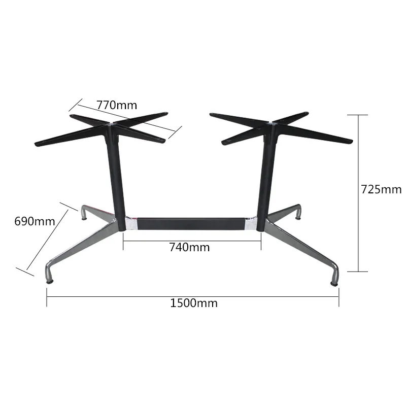 Solid Steel Table Base for Restaurant Dining Table