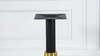 Sleek Commercial Restaurant Table Stainless Steel Table Base with Gold for Sales