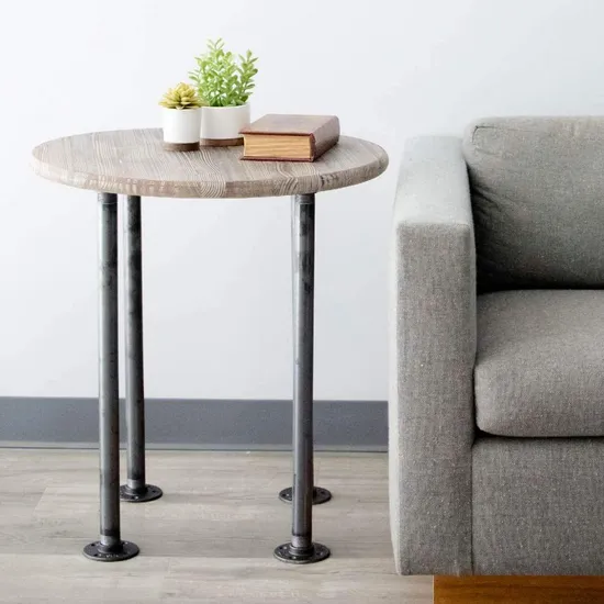 Industrial Black Iron Pipe Table Legs for Custom Vintage Tables Legs