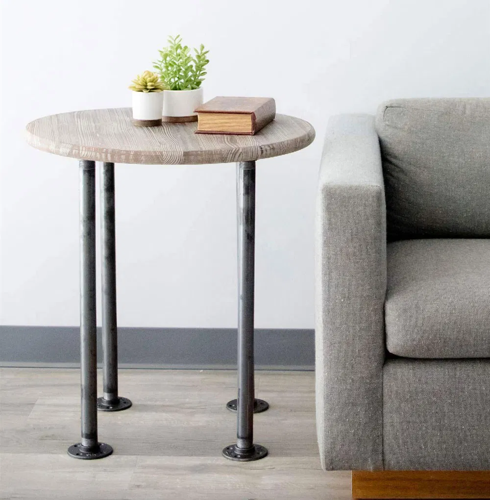 Industrial Black Iron Pipe Table Legs for Custom Vintage Tables Legs