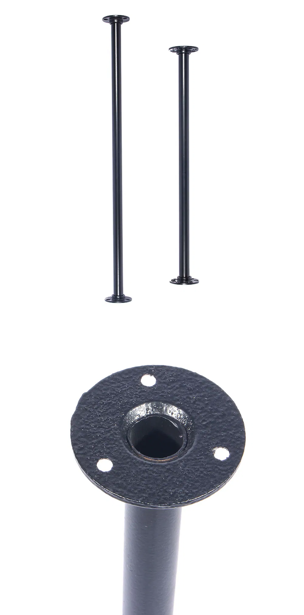 Industrial Black Iron Pipe Table Legs for Custom Vintage Tables Legs