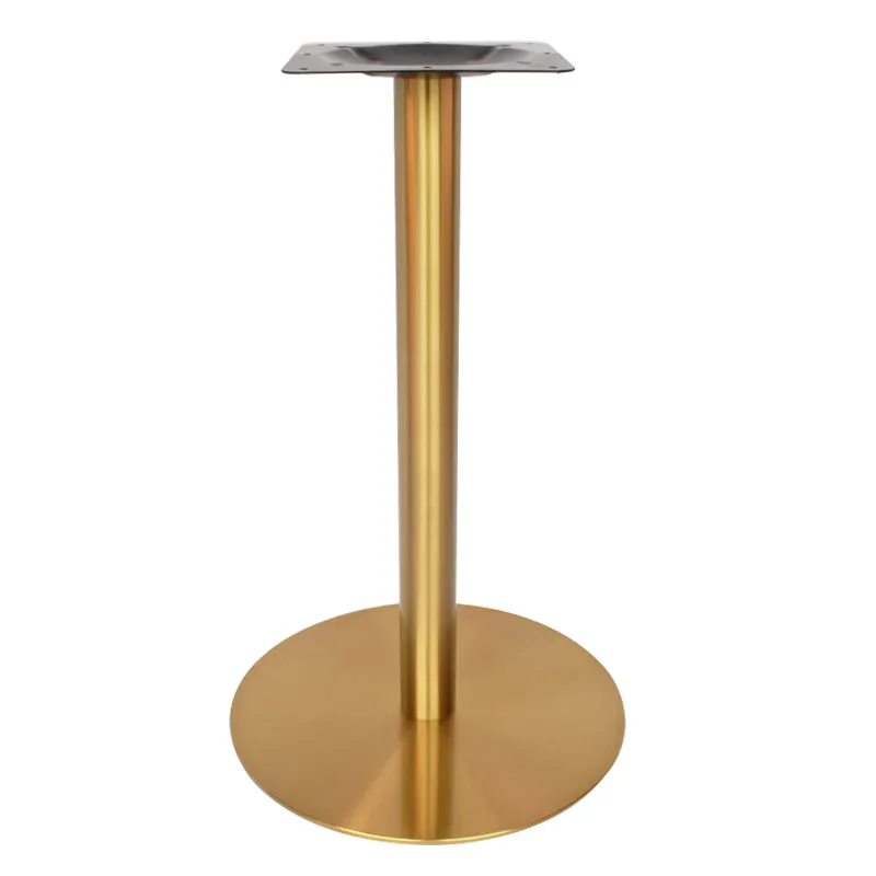 Commercial Restaurant Table Brushed Stainless Steel Dining Table Base