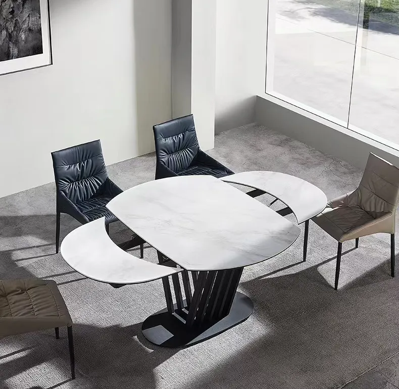 Sintered Stone Extendable Dining Table for 8 Seaters