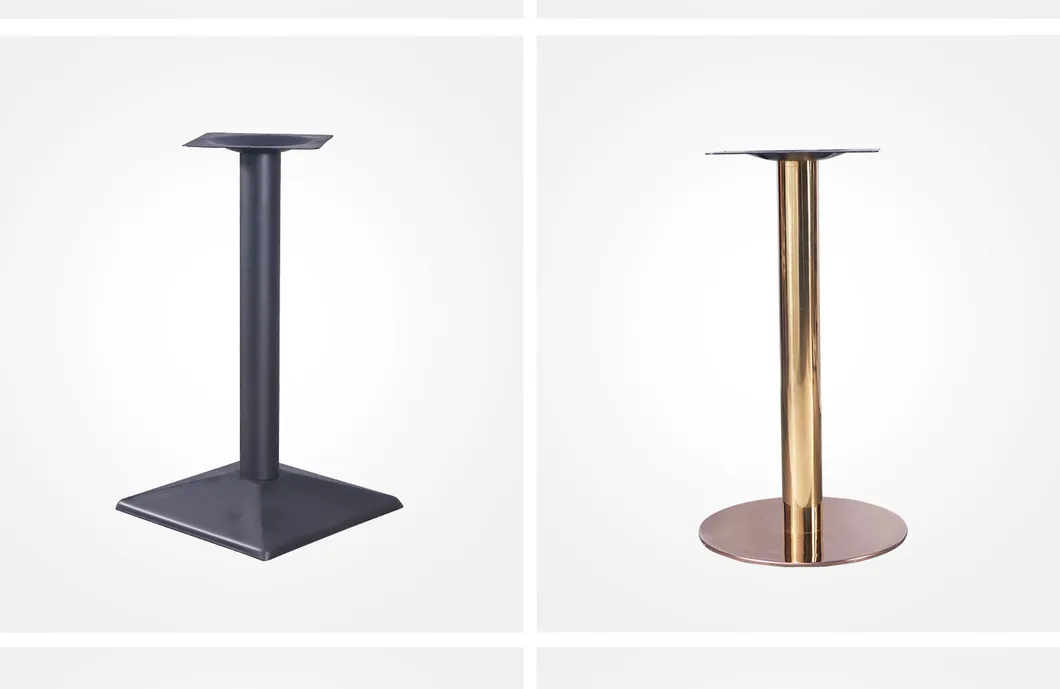 Furniture Restaurant Coffee Dining Stainless Steel Metal Tulip Cast Iron Table Base